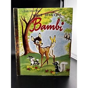 2004 Little Golden Book Walt Disney's Bambi Junk Journal 1st Edition READ